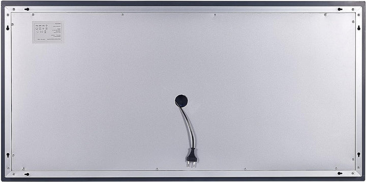 Badspiegel mit LED-Licht Touch-Sensor Antibeschlag silber 120x60 cm Benouville