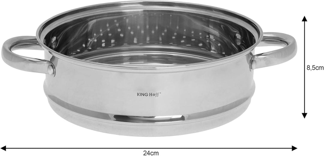 Dampferzeuger Dämpfeinsatz Steamer-Aufsatz KINGHOFF 24cm, 24cm