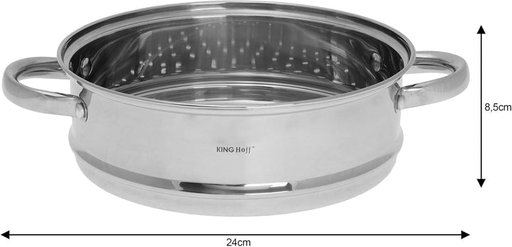 Dampferzeuger Dämpfeinsatz Steamer-Aufsatz KINGHOFF 24cm, 24cm
