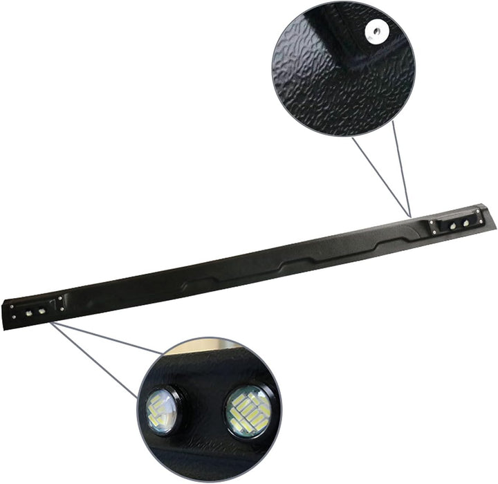 JHCHAN Ladekantenschutz Stossstangenschutz mit LED für Ford Ranger 2012-2022 T6 T7 T8 XL XLT Limited