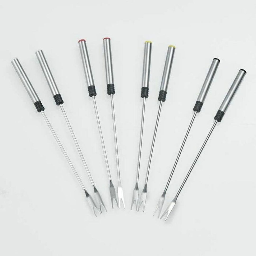 Severin FO2473 Elektrisches Fondue für 8 Personen mit abnehmbarem Topf aus Edelstahl, inkl. Spritzsc