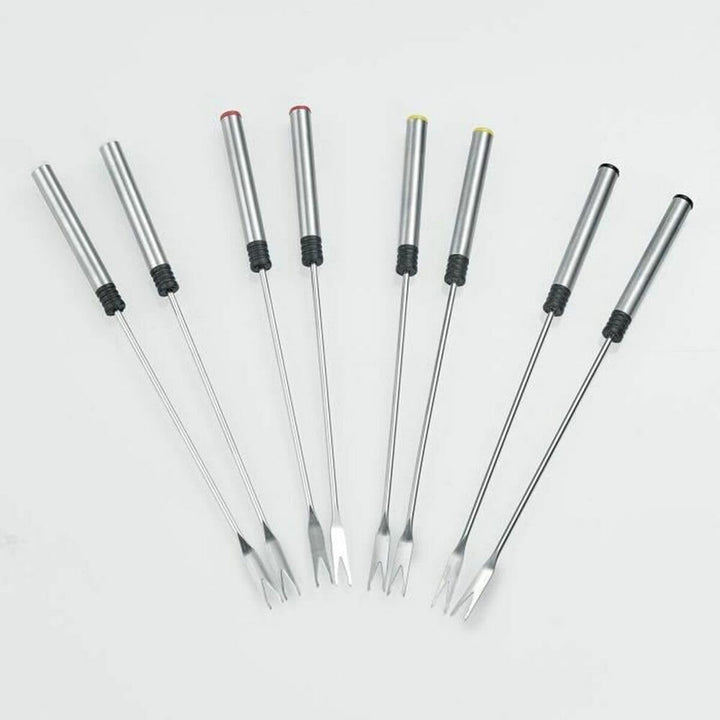 Severin FO2473 Elektrisches Fondue für 8 Personen mit abnehmbarem Topf aus Edelstahl, inkl. Spritzsc