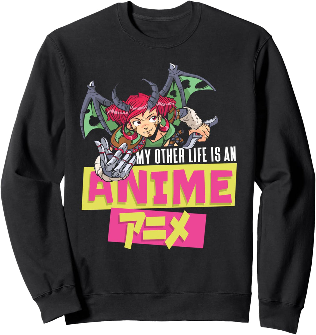 Anime Ästhetische Figur Japanisch Mein anderes Leben ist ein Sweatshirt