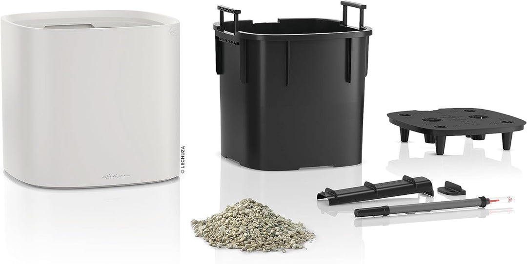 LECHUZA PILA Color Planter lichtgrau 15904 35x35x33 cm Lichtgrau, 35x35x33 cm Lichtgrau