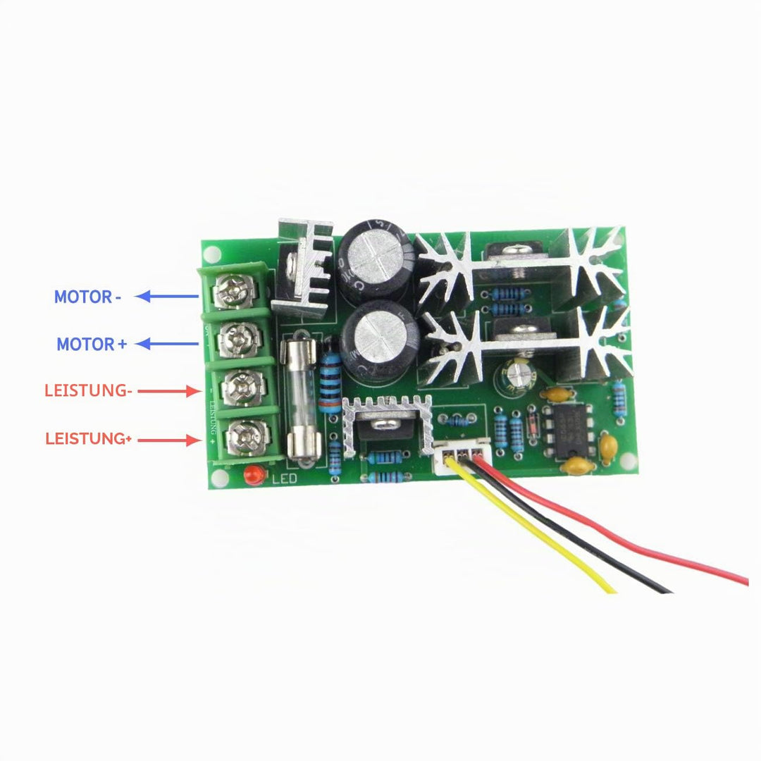 CHANCS Mini-Elektromotor 775 DC 12V/24V 10000/20000RPM Getriebemotor mit PWM einstellbarem, umkehrba