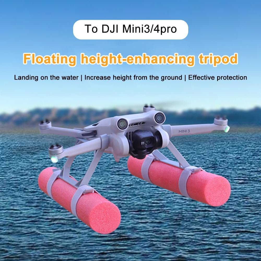POFET Mini 3/4 Pro Faltbares Wasserfahrwerk Float Erweiterungskit für DJI Mini 3/4 Pro Zubehör