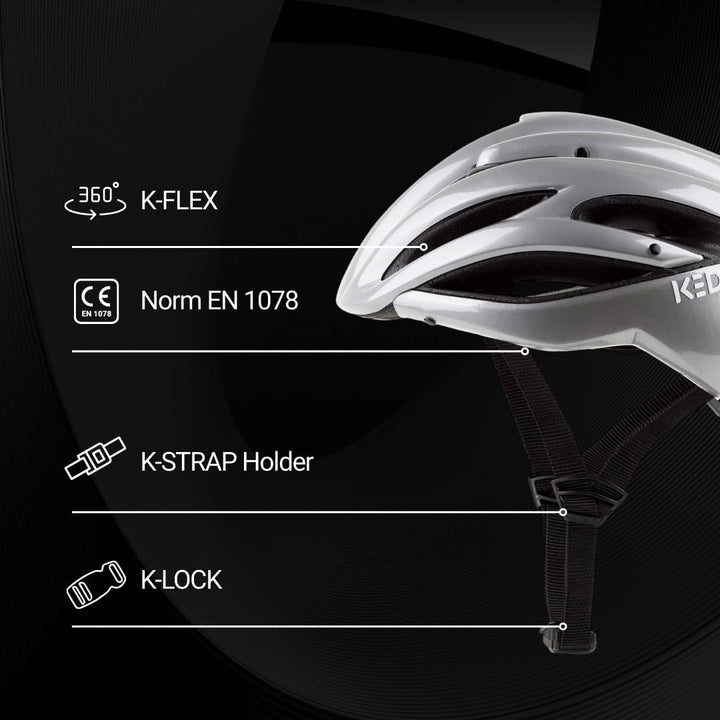 Rayzon Helm Damen Herren mit LED-Rücklicht, Made in Germany, Sportliches Design, 17 Belüftungsöffnun