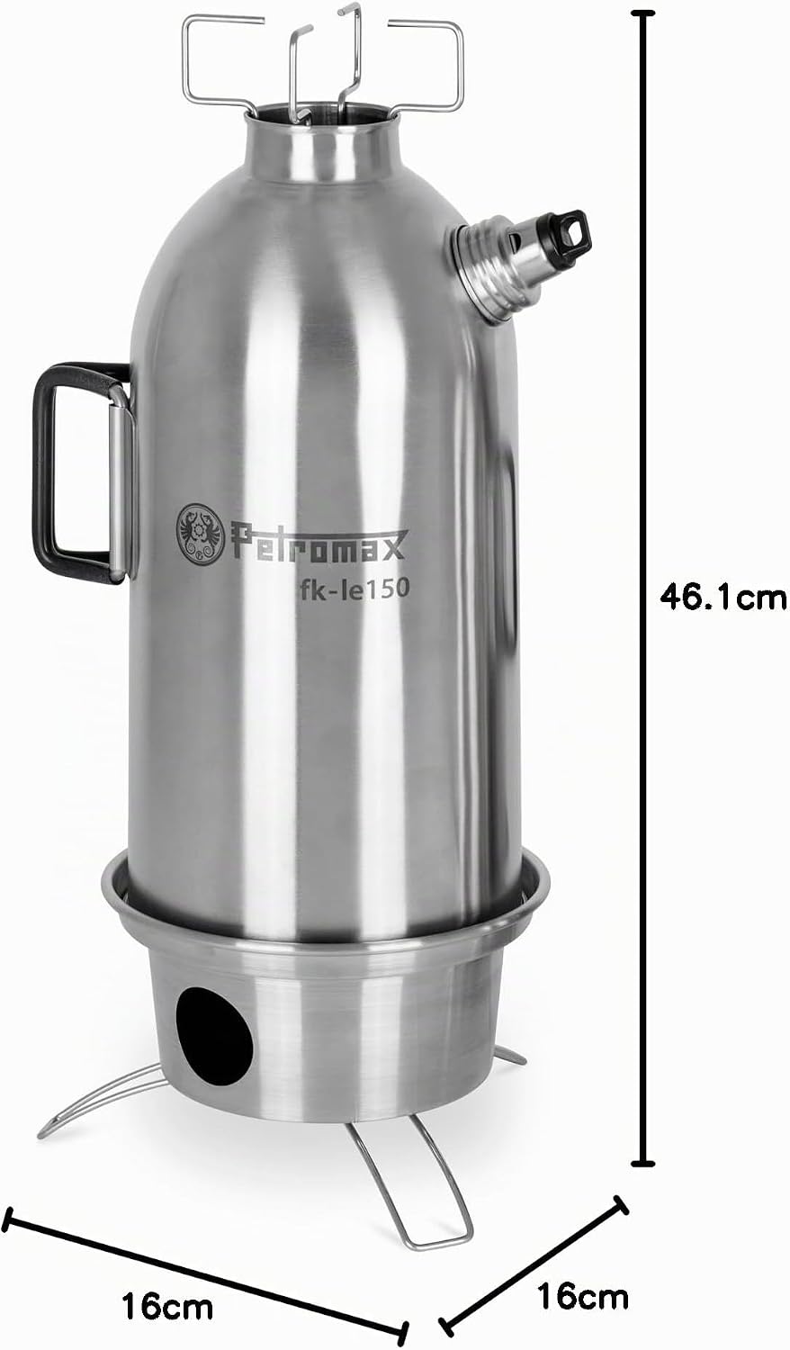 Petromax Feuerkanne Edelstahl in verschiedenen Grössen 1,5 Liter, 1,5 Liter