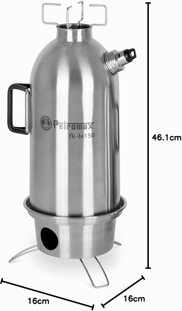 Petromax Feuerkanne Edelstahl in verschiedenen Grössen 1,5 Liter, 1,5 Liter