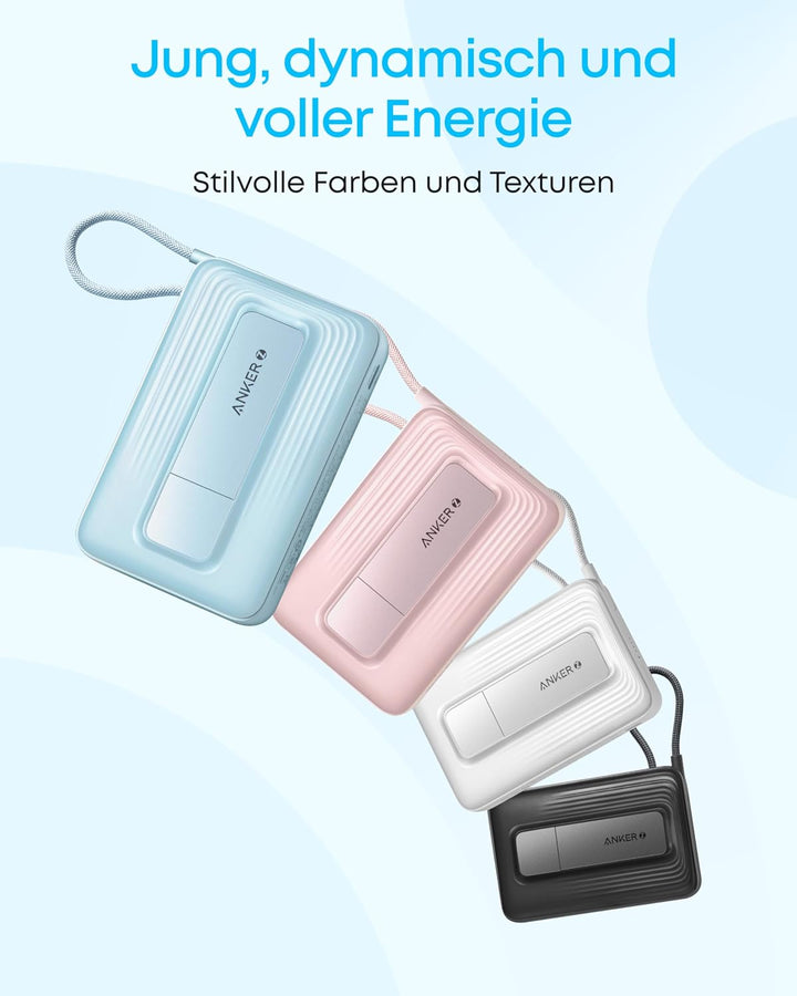 Anker Zolo magnetische Powerbank, 10.000mAh kabelloses tragbares Ladegerät mit 30W Max. Schnellladen