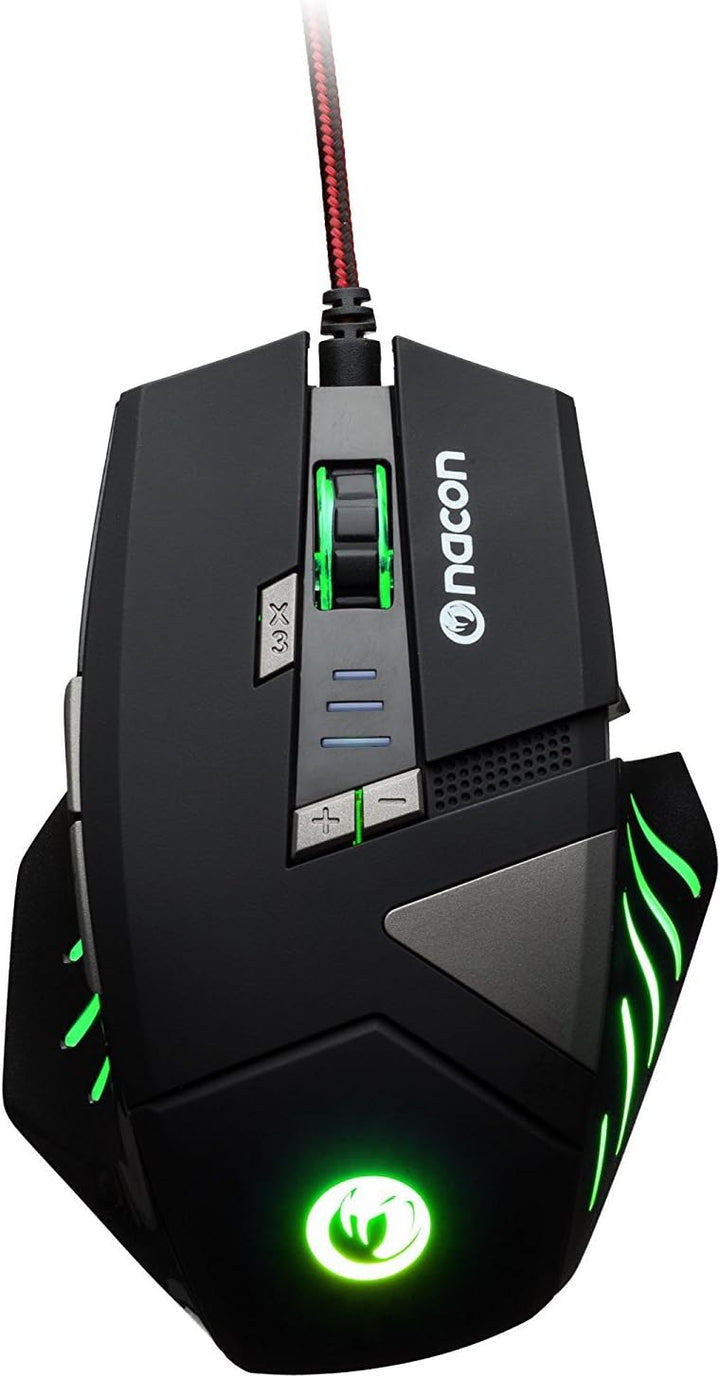 Nacon GM-300 Optical Gaming Maus (2500dpi, mehrfarbige Beleuchtung)