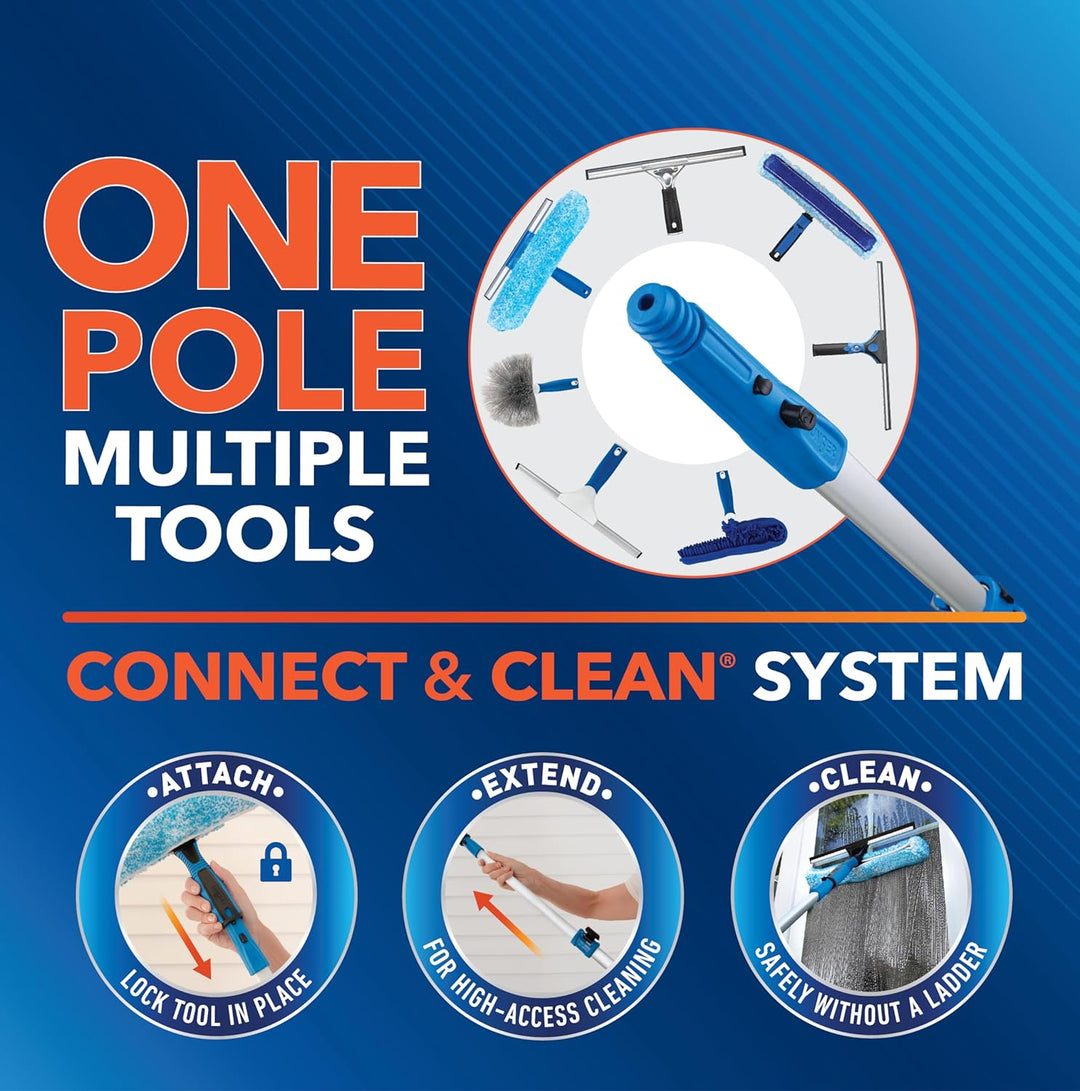 Unger Professional Connect & Clean Teleskop-Verlängerungsstange aus Aluminium mit Verriegelungskegel