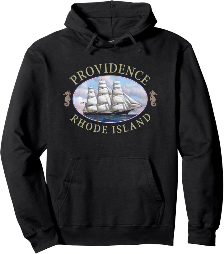 Providence Rhode Island, nautisches Schiff-Design Pullover Hoodie