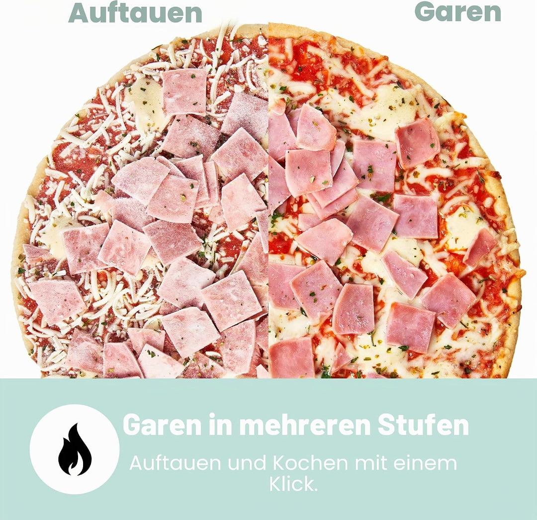 COMFEE' Digitale Mikrowelle, 700 W, 20 l, 6 voreingestellte Menüs, Express Cook, 11 Leistungsstufen,