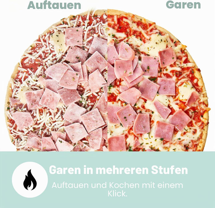 COMFEE' Digitale Mikrowelle, 700 W, 20 l, 6 voreingestellte Menüs, Express Cook, 11 Leistungsstufen,