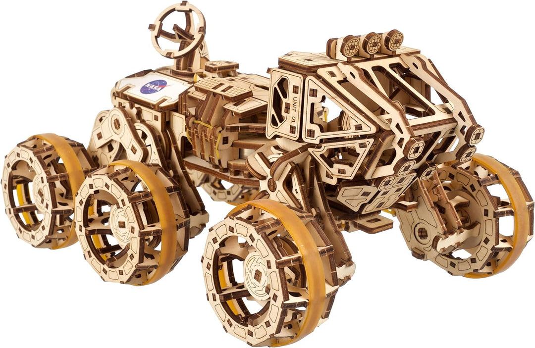 UGEARS Bemannter Mars Rover - Modellbausatz Erwachsene - 3D Holzpuzzle Mars Rover - Modellbau Holzba