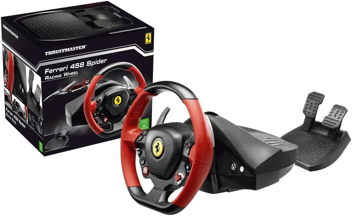Thrustmaster Ferrari 458 Spider Racing Wheel - Realistisches Rennlenkrad mit offizieller Ferrari-Liz