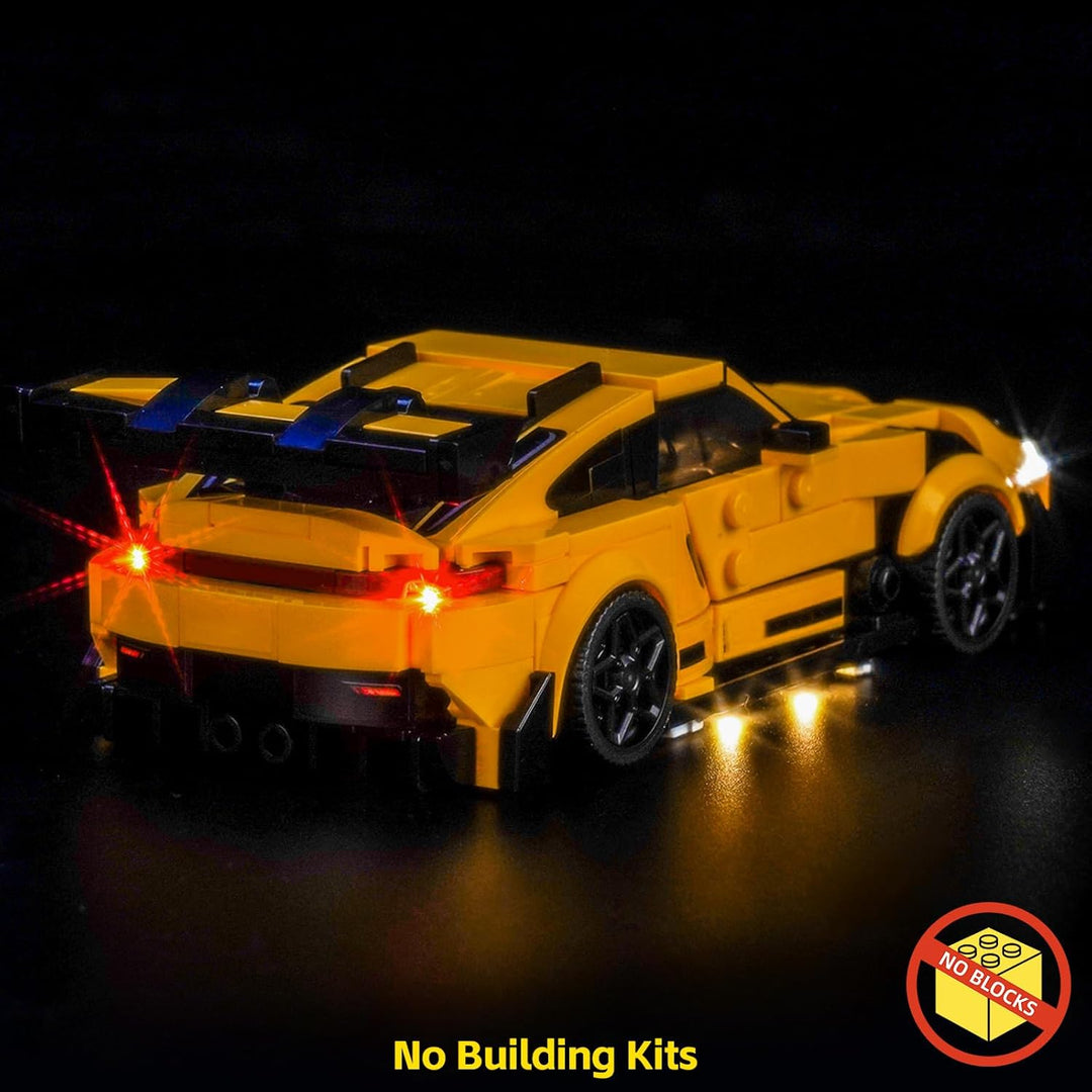 Update Version Licht-Kit Kompatibel mit Lego Porsche 911 GT3 RS Super Car 77239 (Kein Modell), Led B