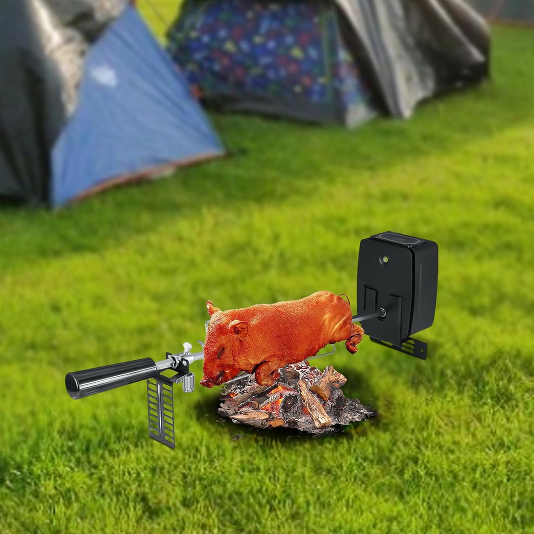 Elektrische BBQ-Röster Rotisserie Für Drehspiess Grillspiess-Set Mit Motor, 360° Drehwinkel, Geschwi