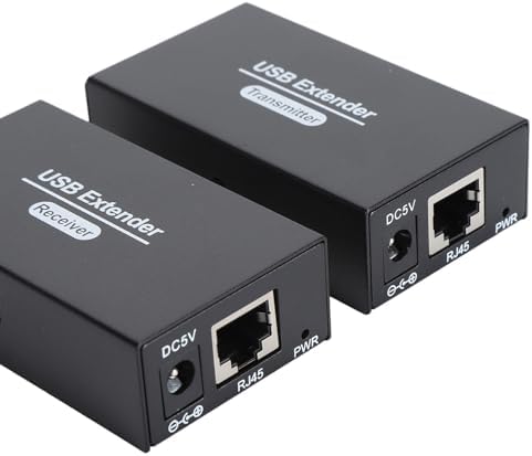 USB 2.0 Extender Bis zu 120 M über Cat5e/6/7, 4 USB 2.0 Ports, USB Over Ethernet Extender RJ45, für,