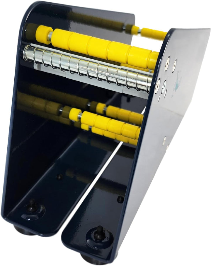 Etikettenspender | Manueller Spender für Klebepunkte & Etiketten | Nutzbreite wählbar | Mit Saugnäpf