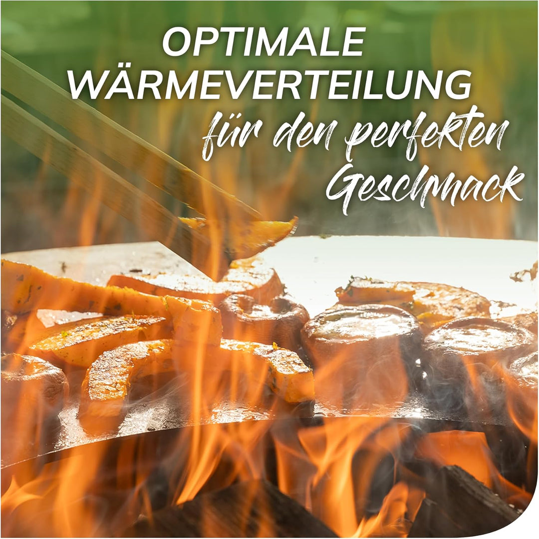 bellissa – Kohlenschale für Gabionen-Feuerstellen & Schwenkgrills 65x10cm – Robuste Feuerschale aus