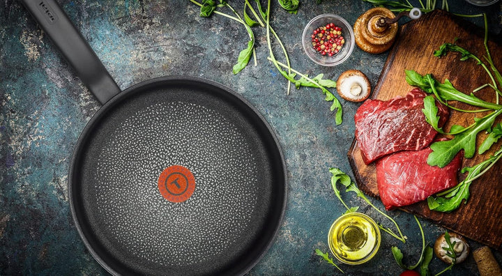 Tefal C38819 Hard Titanium Essential Wokpfanne 28 cm | Antihaftversiegelung mit Titanpartikeln | The