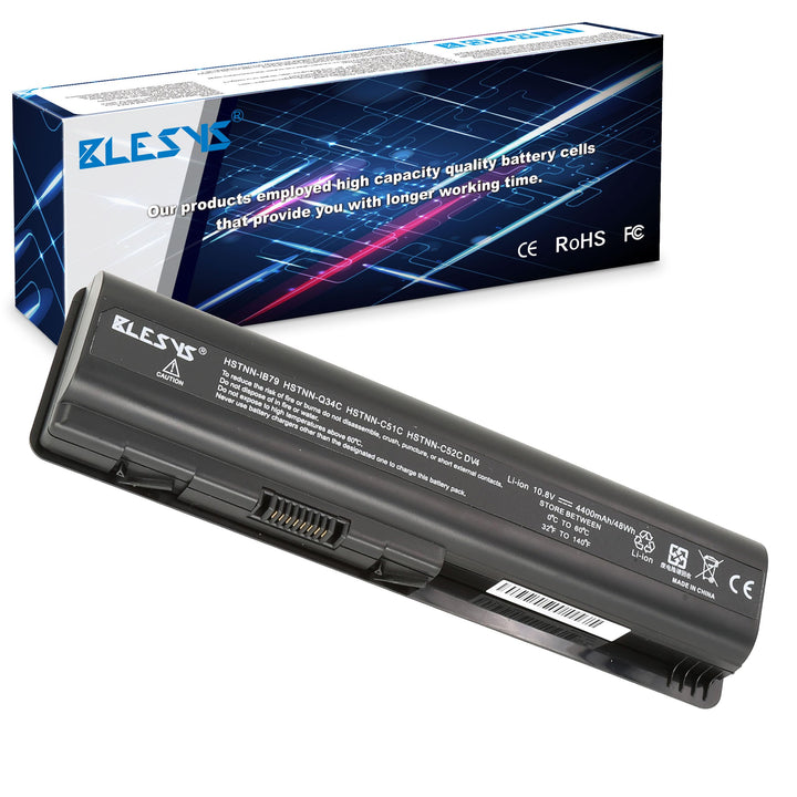 BLESYS Akku für HP Compaq 484170-001 484171-001 484172-001 485041-002 485041-003 Laptop 10.8V/4400mA