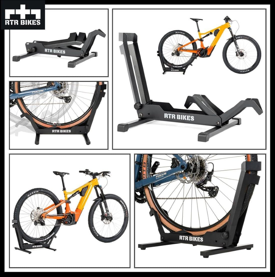 RTR BIKES Brutus Professional Freistehender Fahrradständer ohne Befestigung - Ideal für Ihre Garage,