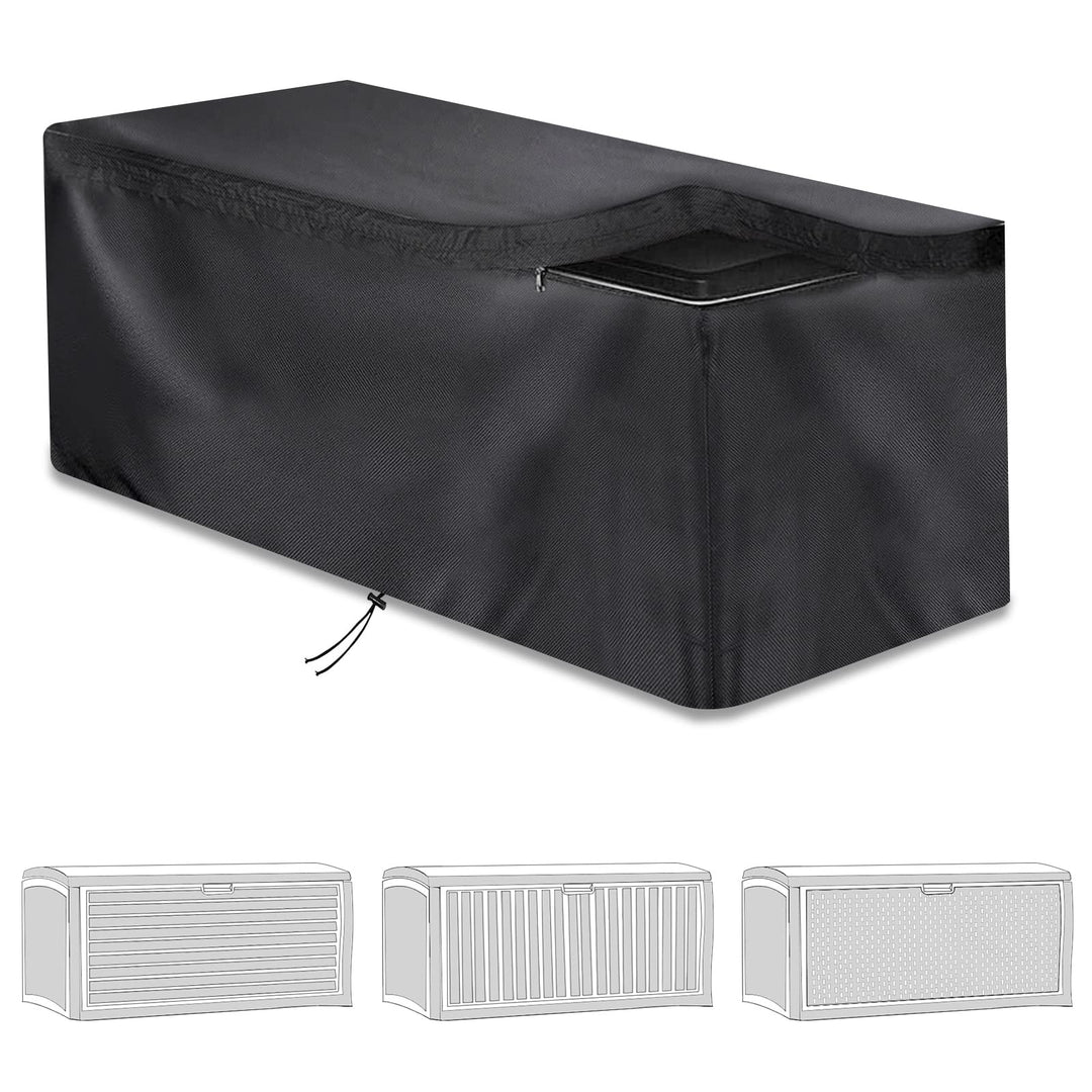 Abdeckung für Aufbewahrungsboxen, gartenbox Abdeckung, Kissenbox Abdeckung Auflagenbox Schutzhülle,