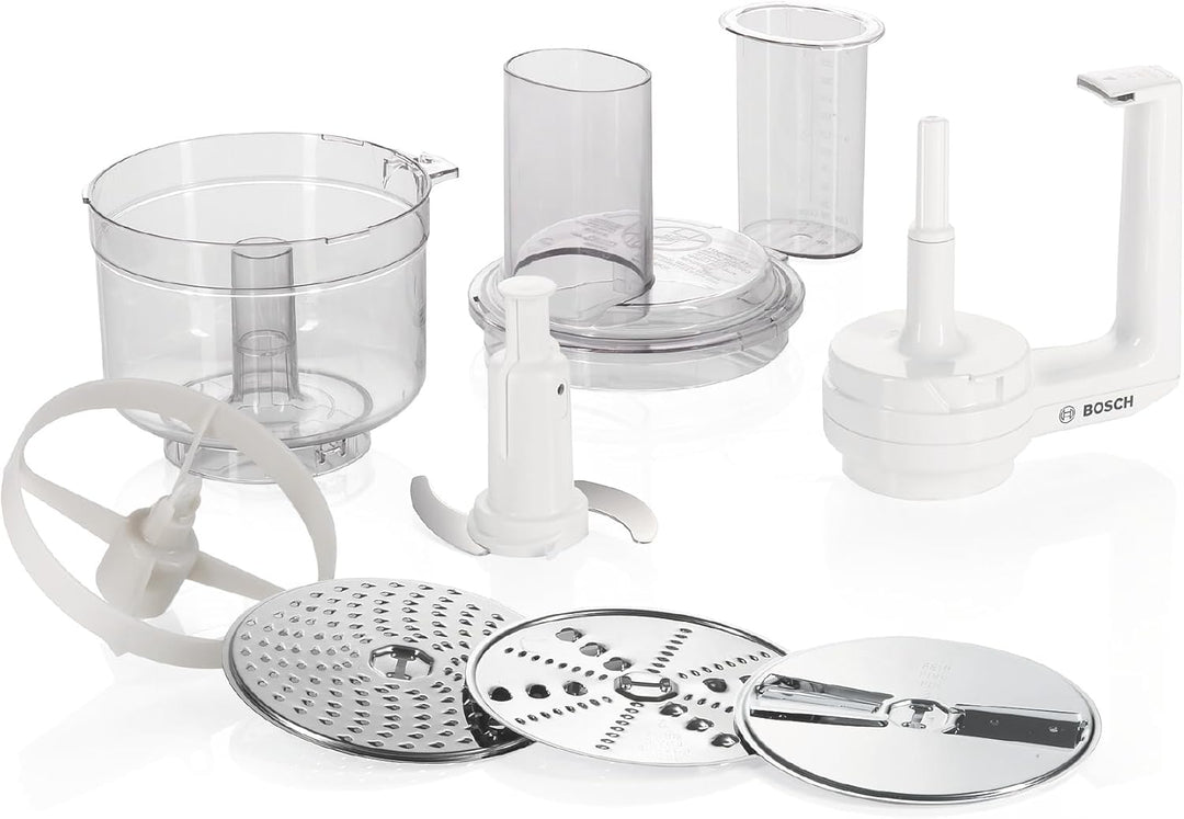 Bosch Multimixer MUZ5MM1, inklusive 3 Scheiben (Schneid-Wende-Scheibe, Raspel-Wendescheibe, Reibesch