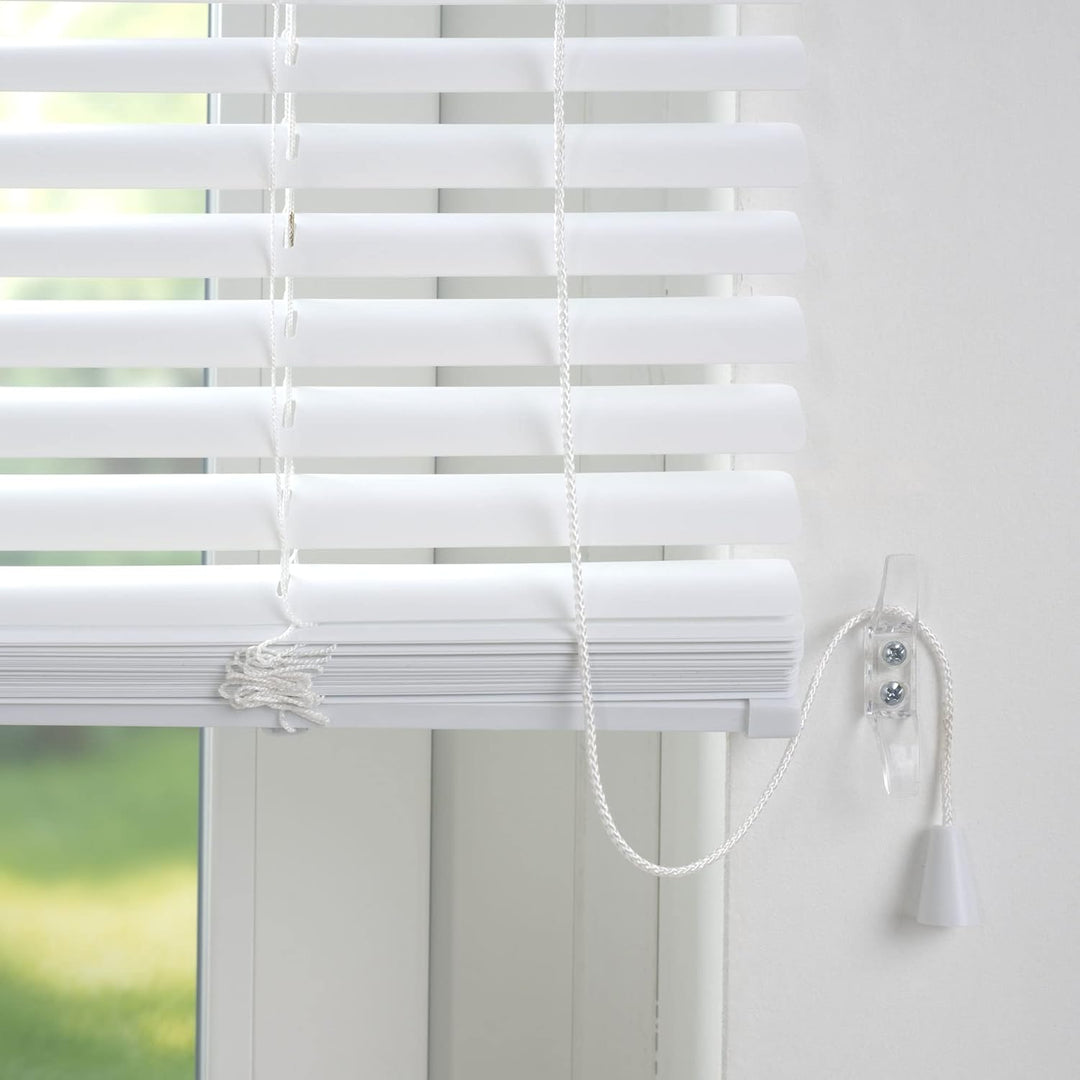 Liedeco Jalousie für Türen, 220 cm Länge, Kunststoff-Jalousie weiss Breite 40 cm 40 x 220 cm, 40 x 2
