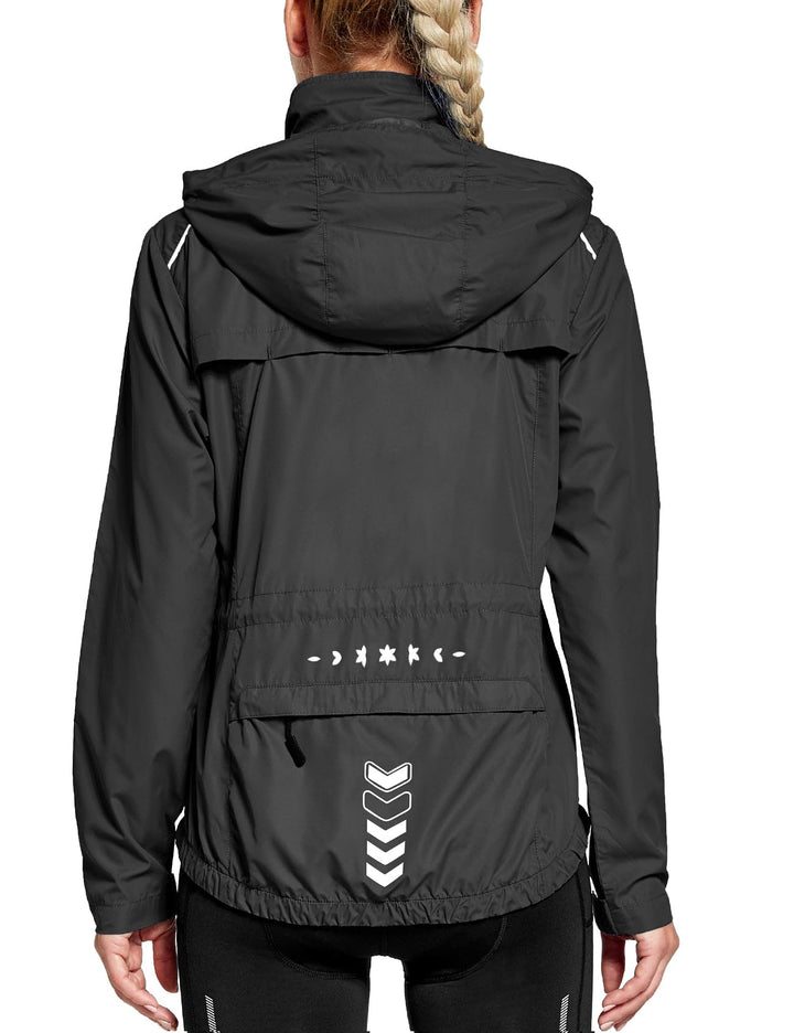 FitsT4 Damen Fahrradjacke Radfahren Laufen Jacken Leichtgewicht Wasserdicht Windbreaker Wanderjacke