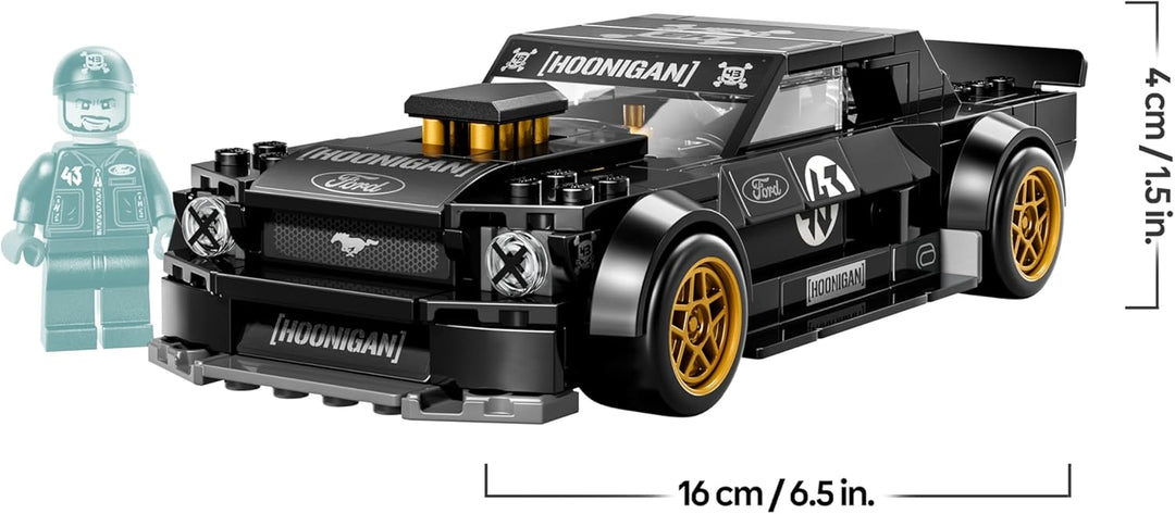 LEGO Speed Champions Ken Blocks 1965 Ford Mustang Hoonicorn V1 - Muscle Car Spielzeug - Modellbau mi