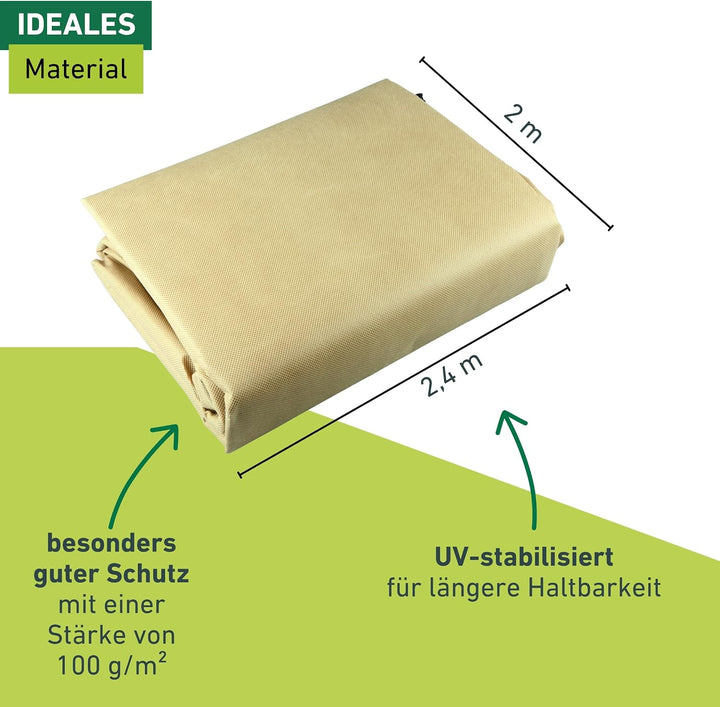 Windhager Winter-Vlieshaube Superprotect XXL, Kälteschutz, Frostschutz für Pflanzen, Abdeckvlies, Wi