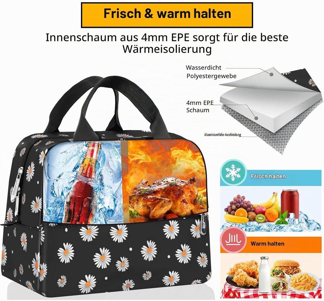 HOMESPON Lunch Bag Insulated Cooler Bag with Large Capacity and Waterproof Material Portable for Men