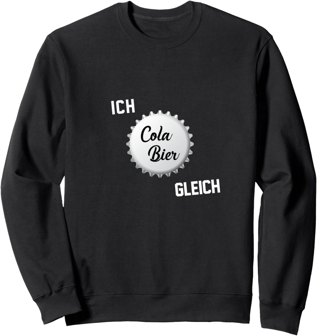 Ich Cola Bier gleich outfit Bauch Hackedicht Biermarke Sweatshirt