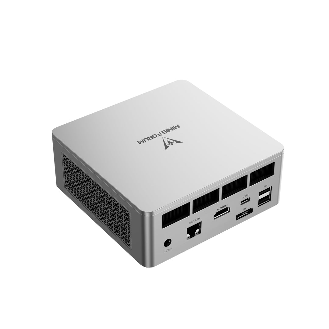 MINIS FORUM UM750L Slim Mini PC, AMD Ryzen 5 7545U Mini Computer (6C/12T, bis zu 4,9 GHz), 16 GB LPD