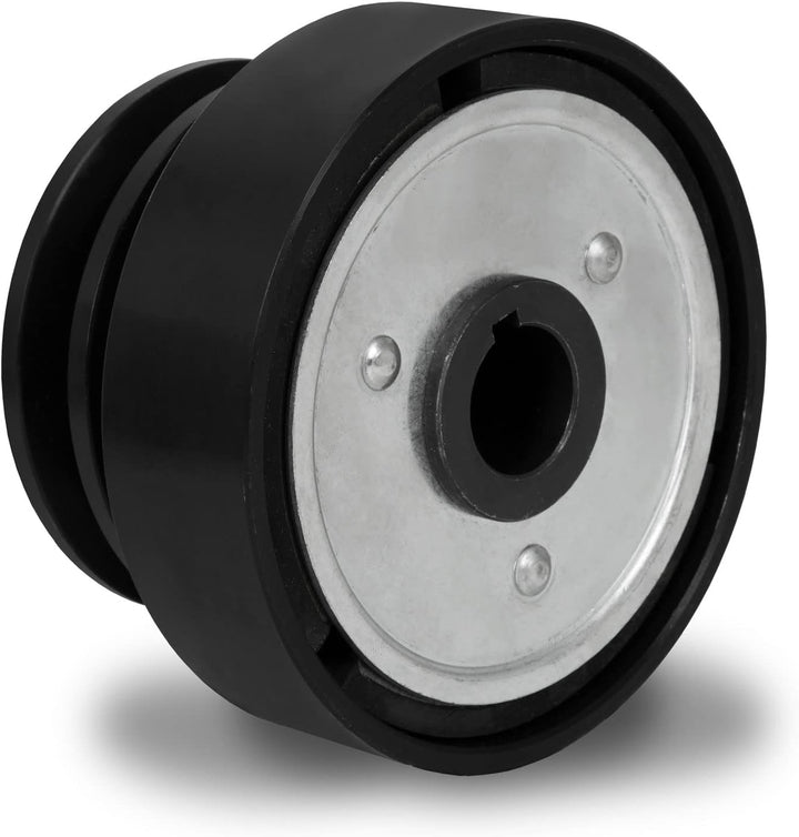 EBERTH Doppel Fliehkraftkupplung 25mm Welle für Doppelkeilriemen, 7mm Passfedernut, 58mm Keilriemenr