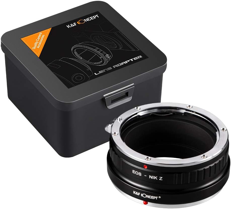 K&F Concept EOS-NIK Z Bajonettadapter Objektiv Ring für Canon EOS EF EF-S Objektiv auf Nikon Z 7 und