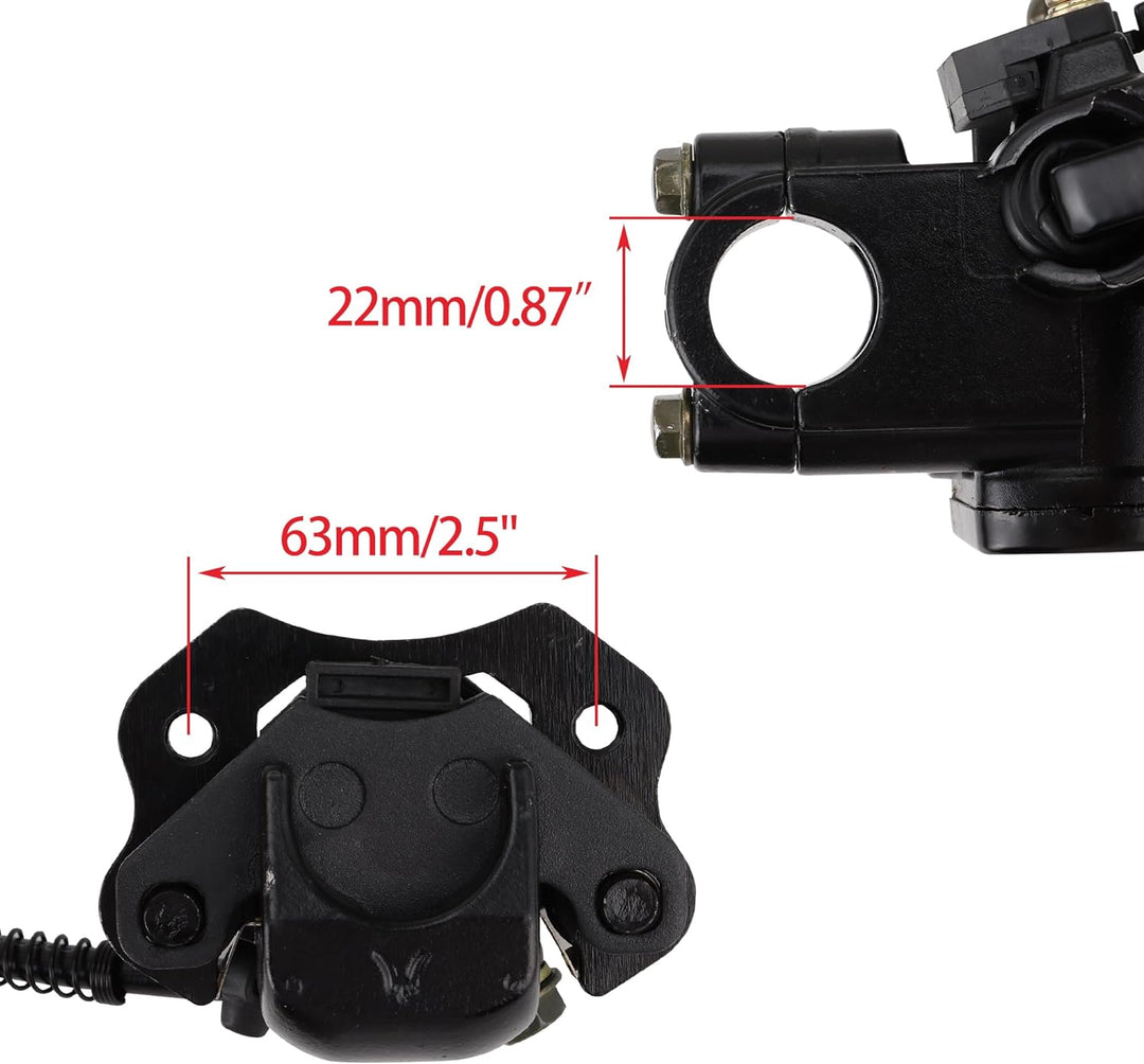 WOOSTAR Links Hydraulik Hauptbremszylinder Bremssattel Ersatz für Taotao Sunl Baja 50ccm 70ccm 90ccm