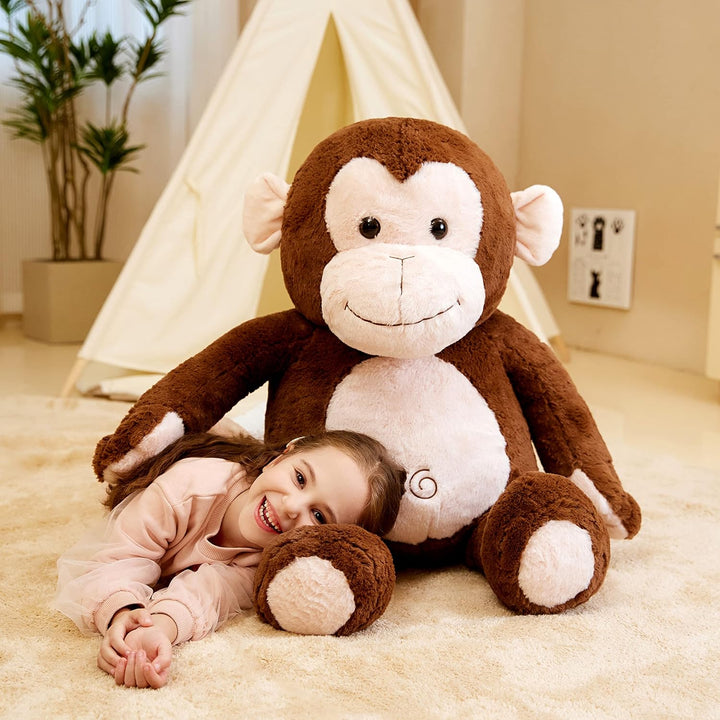 IKASA Gross AFFE Kuscheltier Riesen Stofftier,78cm Gross Plüschtier Riesige Plüsch Spielzeug Jumbo P