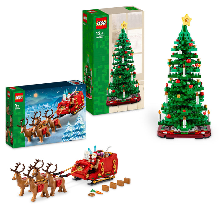 LEGO Feiertags-Bundle - Enthält Schlitten des Weihnachtsmanns (40499) & Weihnachtsbaum (40573) - Bau