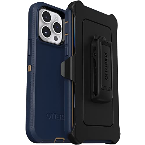 OtterBox Defender Serie Screenless Edition für iPhone 14 Pro Max (nur Bildschirm) – Blaue Wildleders