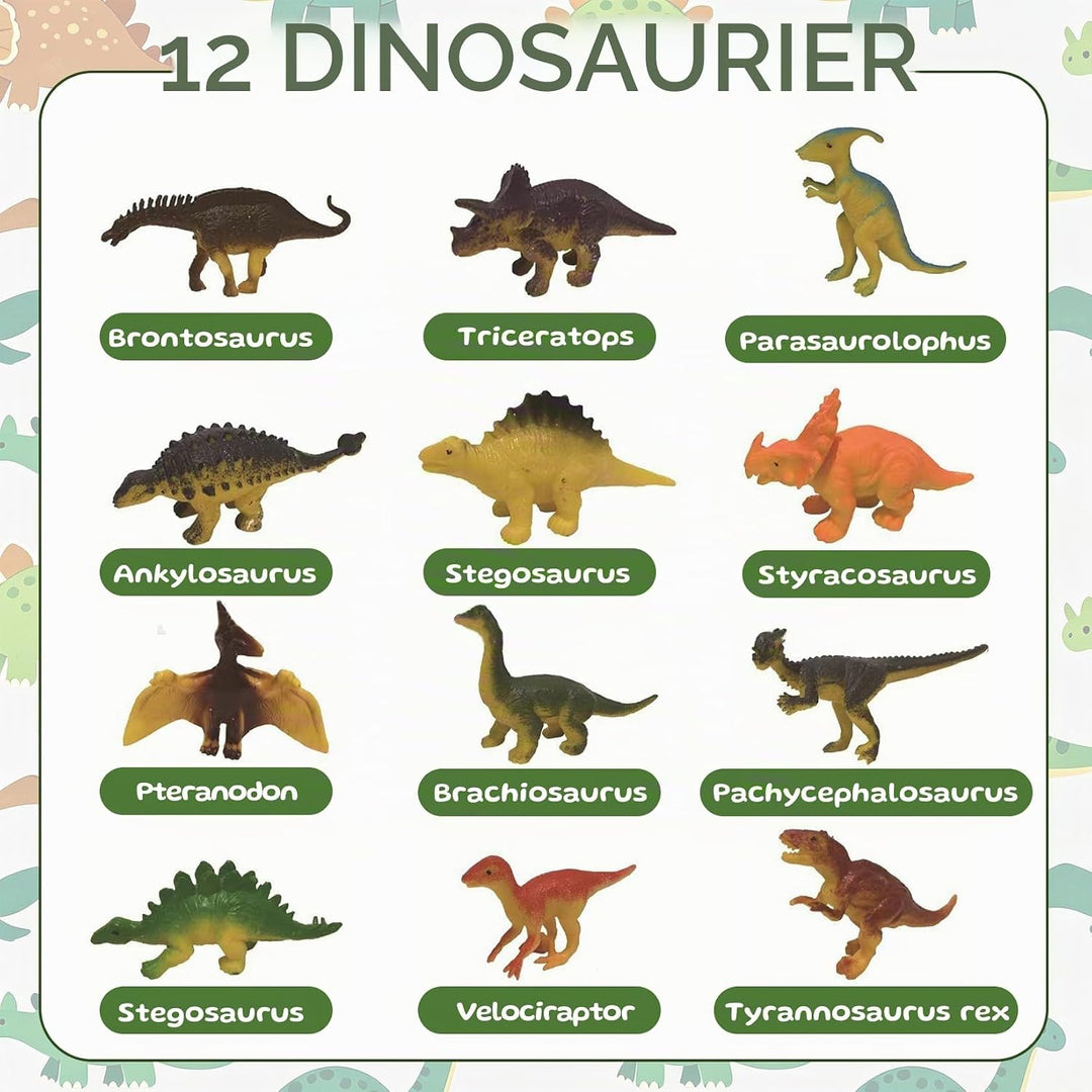 Idota 12 Stück Dino Ausgrabungsset, Dino Eier Zum Ausgraben, Dinosaurier Egg Spielzeug für Party Kla