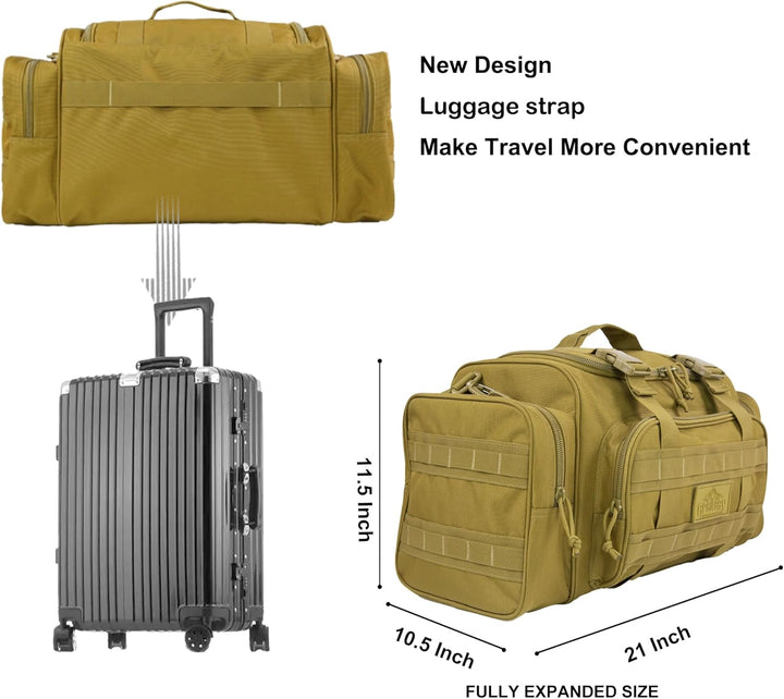 Taktische Duffle Bag Gym Duffel Bags für Männer Reise- und Ausrüstung Motorrad Hecktasche Militär Sc