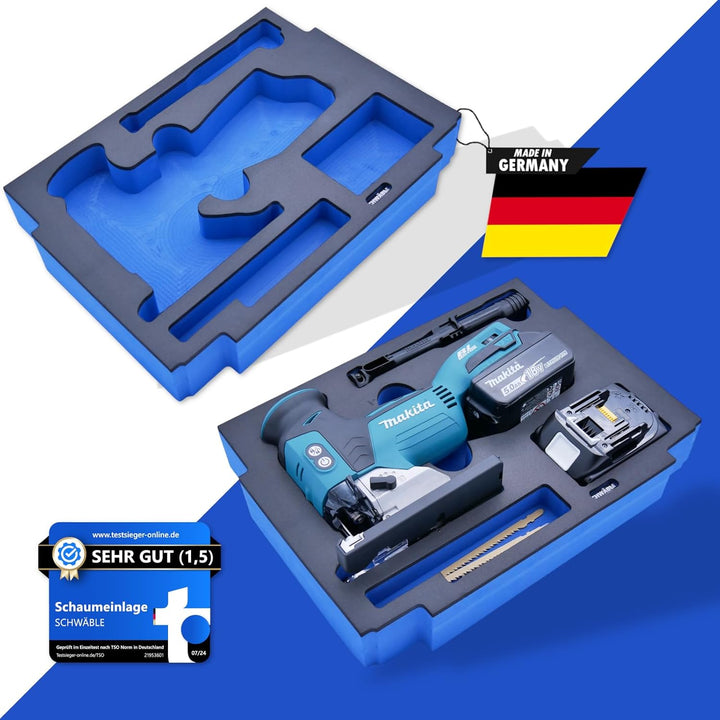 Schaumeinlage Schaumstoffeinlage für Makita Akku-Stichsäge DJV181