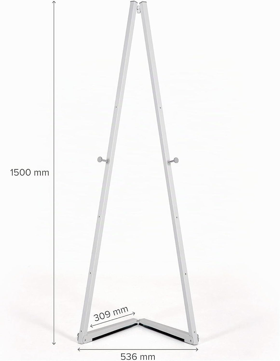 DISPLAY SALES Alu-Staffelei in Weiss für Rahmen bis 120 cm | Künstler-Malständer für Leinwand und At
