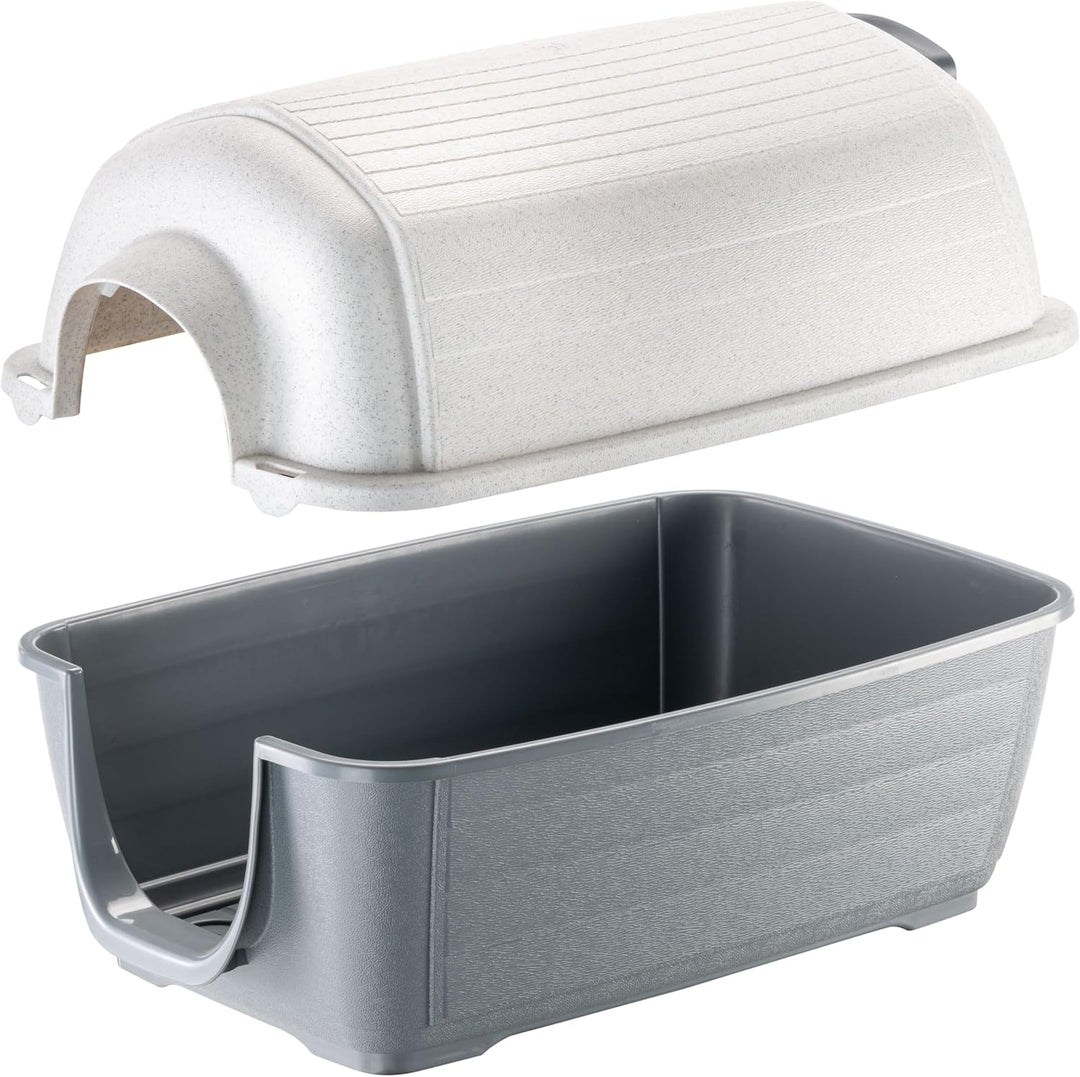 Ferplast Outdoor Hundehütte KENNY MINI Hundehütte aus schlag- und UV-beständigem Thermoplast, Draina