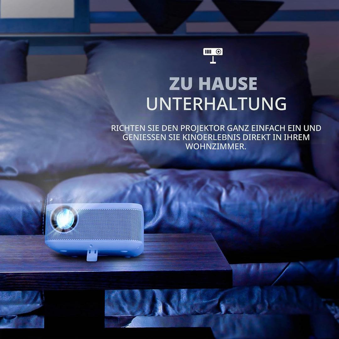 KODAK FLIK X10 Full-HD-Multimediaprojektor | Tragbares, kompaktes Mini-Heimkinosystem mit Fernbedien